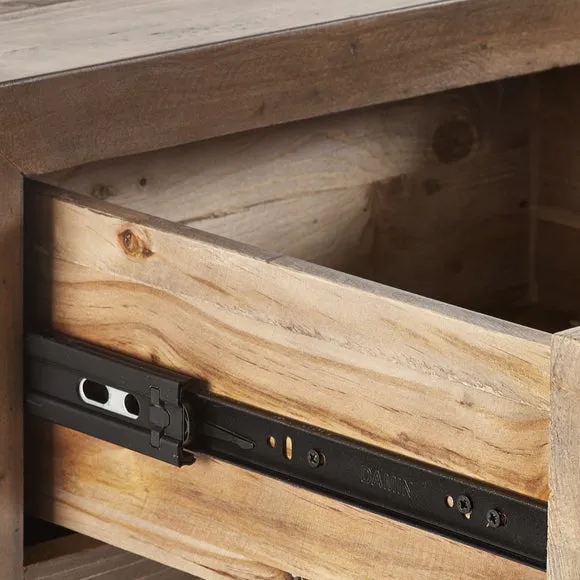 5-Drawer Chest with Metal Handles - Pine
