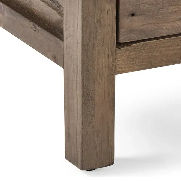 5-Drawer Tallboy with Metal Handles - Pine