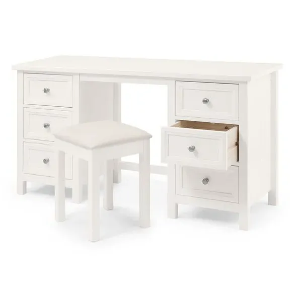 6-Drawer Dressing Table - White