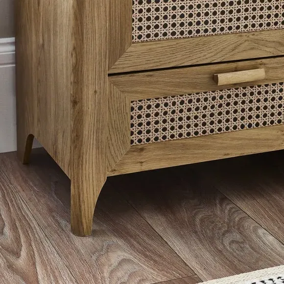 6-Drawer Wide Chest - Brown, Oak