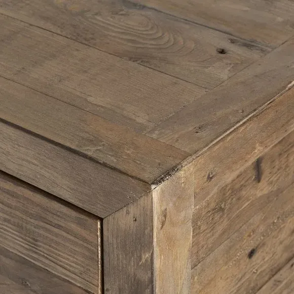 6-Drawer Wide Chest - Pine, Reclaimed Wood