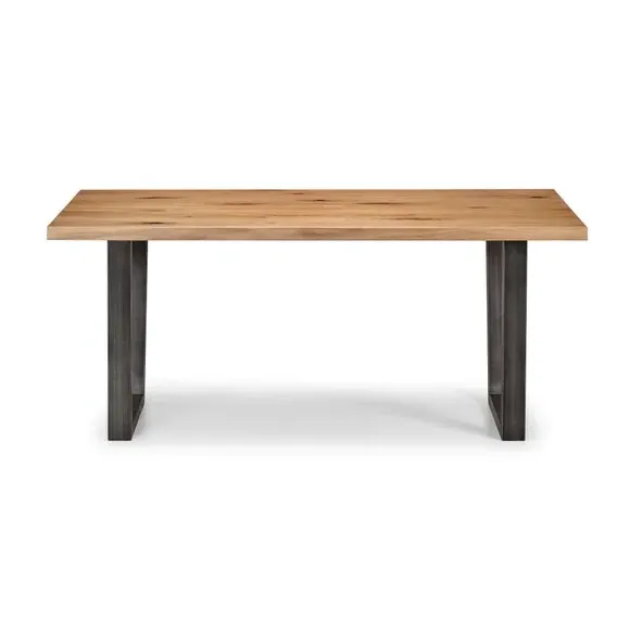 6-Seater Dining Set with Bench - Oak, Solid Wood