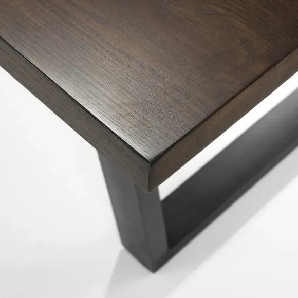 6-Seater Rectangular Dining Table - Dark Oak