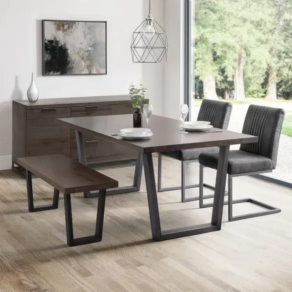 6-Seater Rectangular Dining Table - Dark Oak image