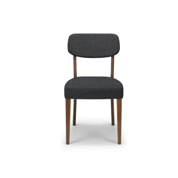 6-Seater Round Dining Set - Walnut, Glass