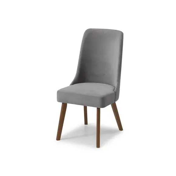 6-Seater Round Dining Set - Walnut, Glass