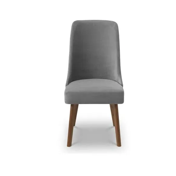 6-Seater Round Dining Set - Walnut, Glass