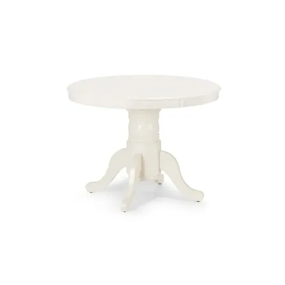 6-Seater Round Dining Table Set - Ivory, MDF