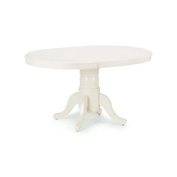6-Seater Round Dining Table Set - Ivory, MDF