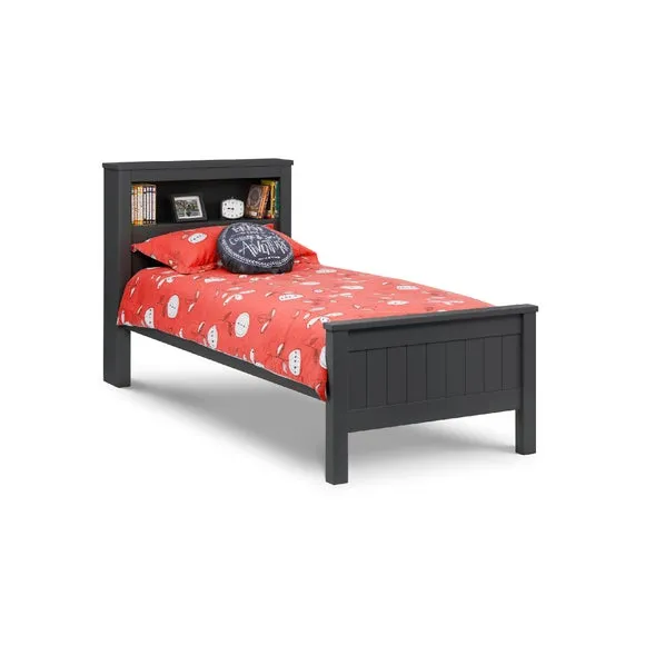 Bookcase Bed Frame with Storage - Black