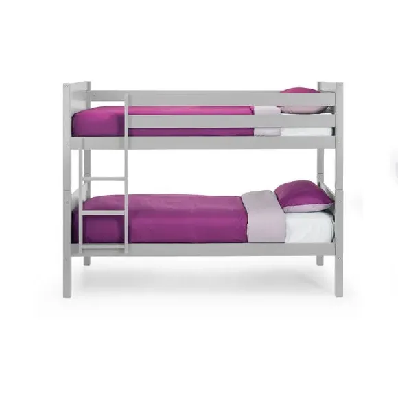Bunk Bed Frame with Panels - Grey, Pine