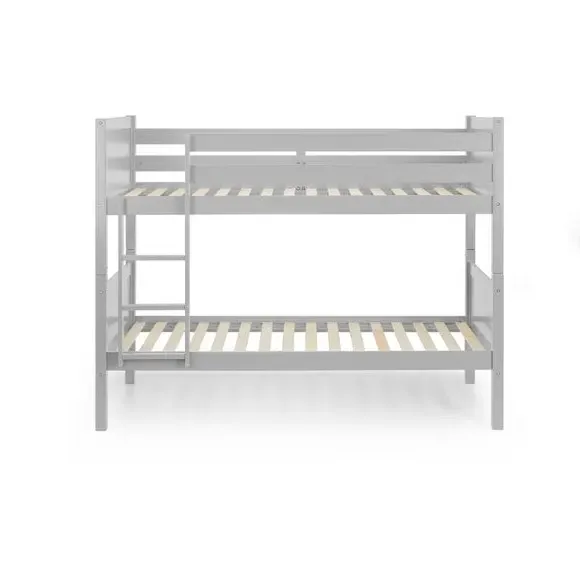 Bunk Bed Frame with Panels - Grey, Pine