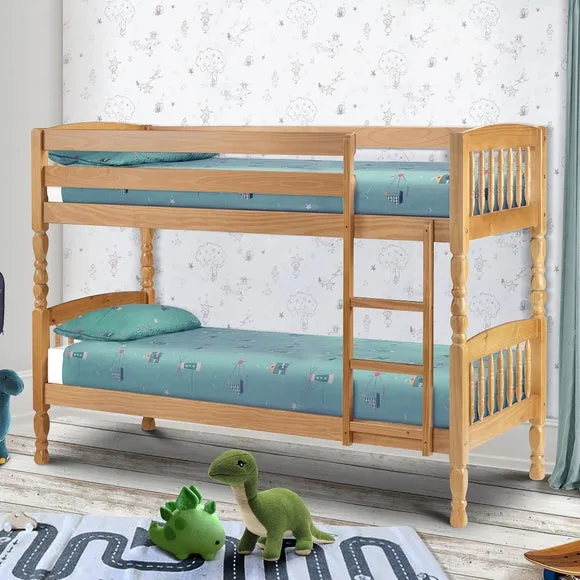 Bunk Bed with Safety Rails - Pine, Wood