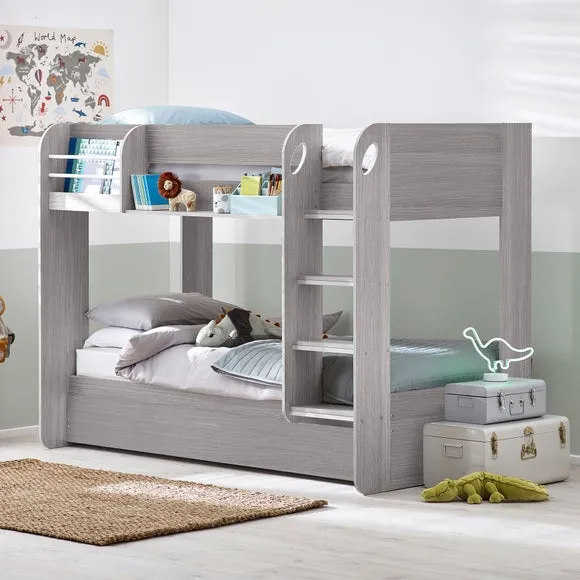 Bunk Bed with Trundle - Grey, Wood image