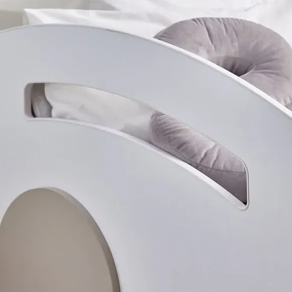 Car Bed with Wheels - White