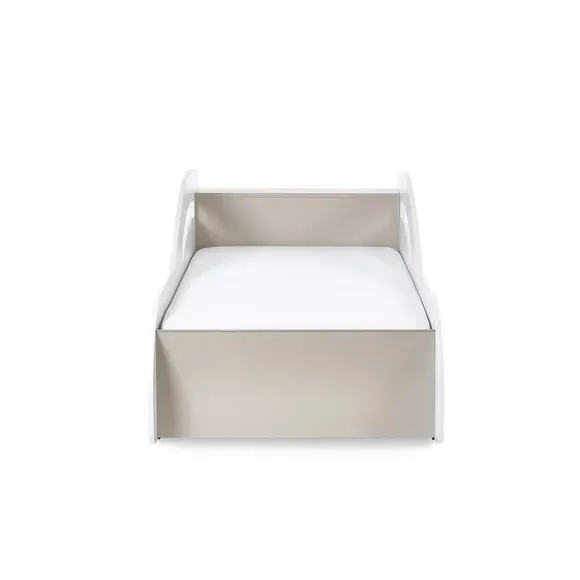 Car Bed with Wheels - White