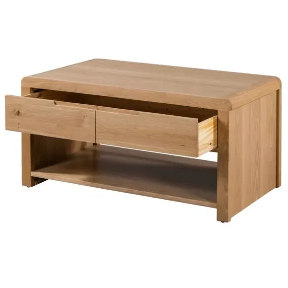 Curve Coffee Table - Oak, Solid Wood