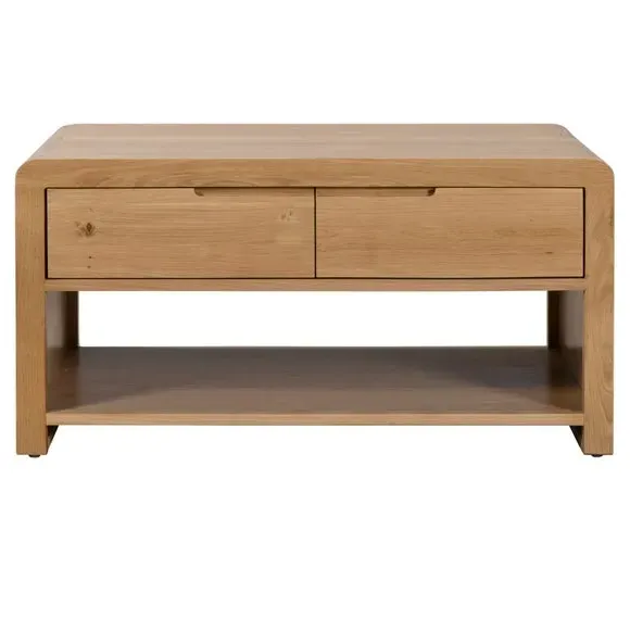 Curve Coffee Table - Oak, Solid Wood