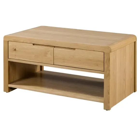 Curve Coffee Table - Oak, Solid Wood image