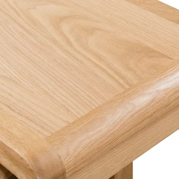 Curved Nest of Tables - Oak, Solid Wood