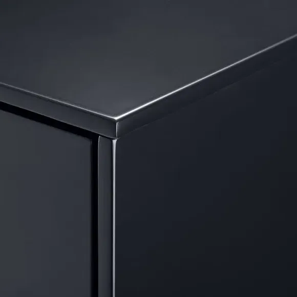 Double Wardrobe with Drawers - Anthracite, Oak