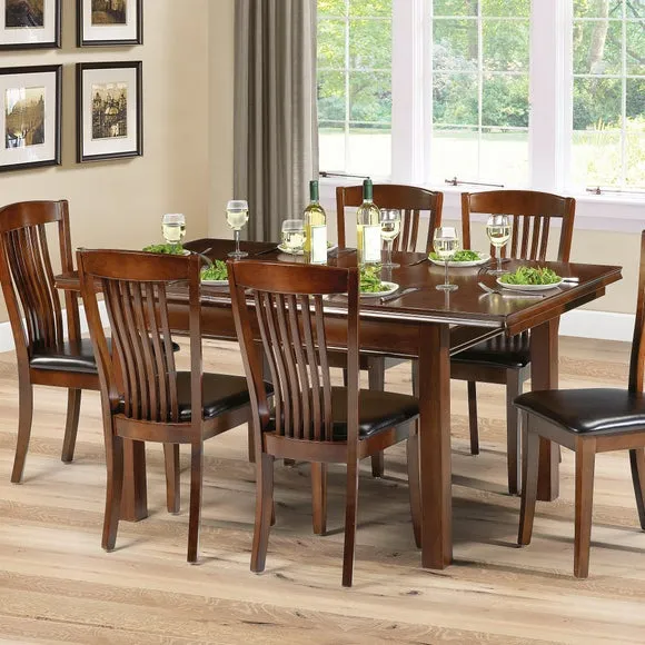 Extendable Dining Table - Brown, Hardwood image