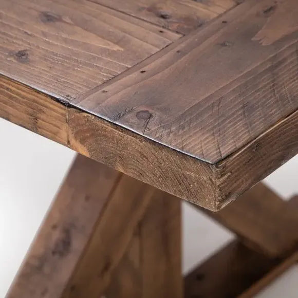 Extendable Dining Table - Dark Wood, Reclaimed