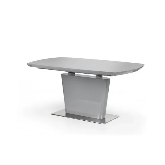 Extendable Dining Table - Grey, High Gloss
