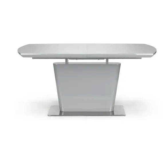 Extendable Dining Table - Grey, High Gloss