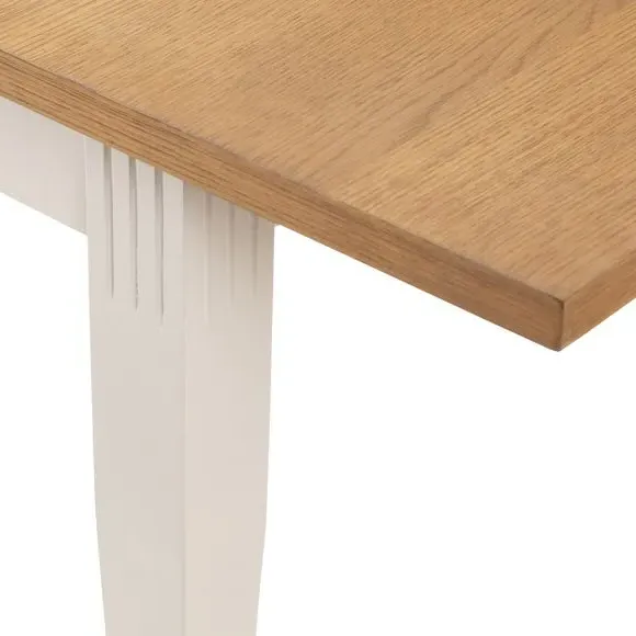 Extendable Dining Table - Ivory, Oak Veneer