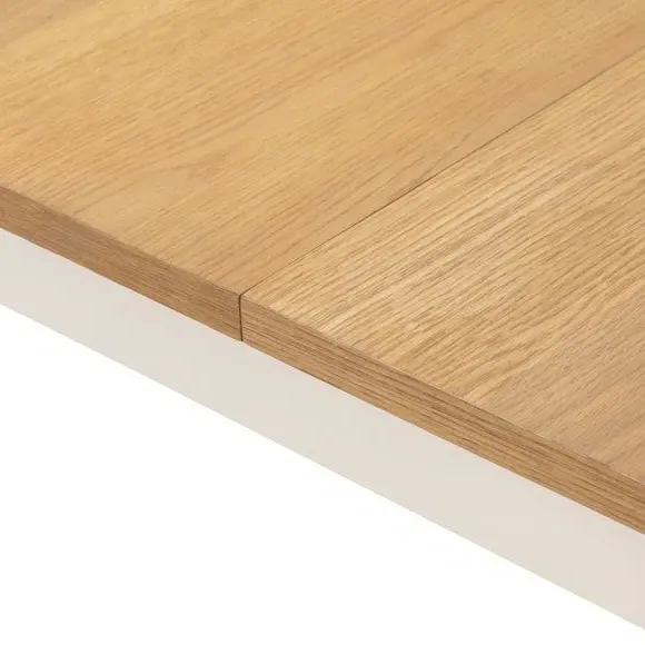Extendable Dining Table - Ivory, Oak Veneer
