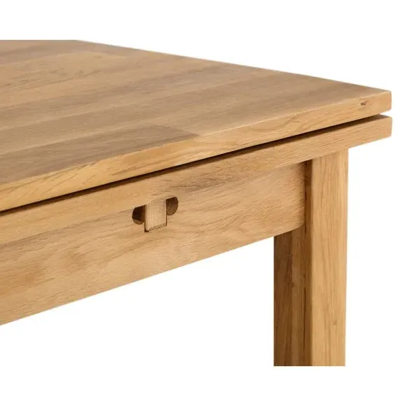 Extendable Dining Table with 4 Chairs - Oak