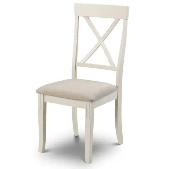 Extendable Dining Table with 6 Chairs - Ivory, Oak