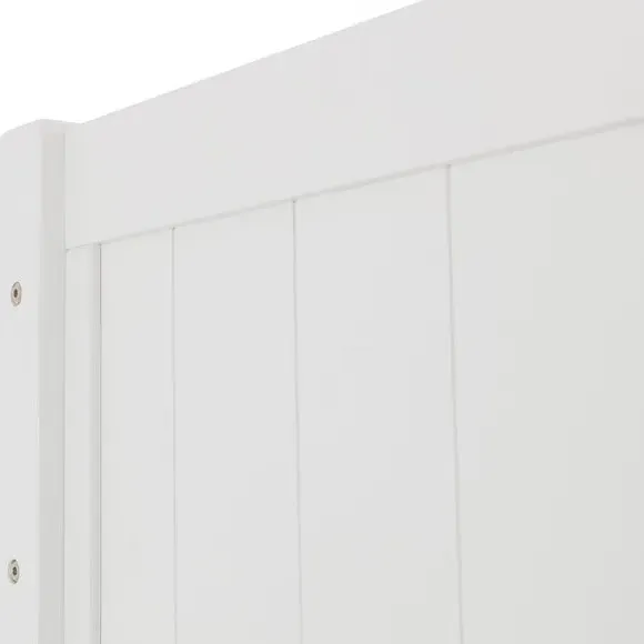 High Sleeper Bed with Storage - White, Hardwood
