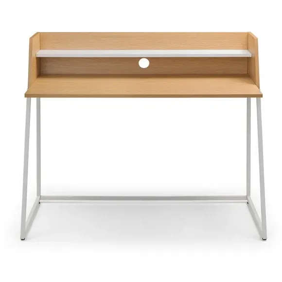 Modern Desk with Shelf - Brown, Oak Effect