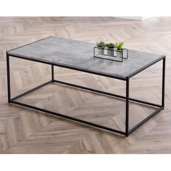 Nesting Coffee Tables - Grey, Steel Frame