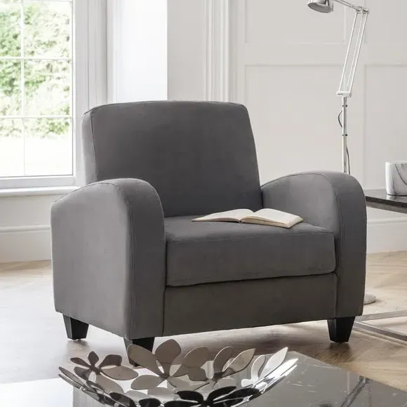 Occasional Armchair with Foam Cushions - Grey image