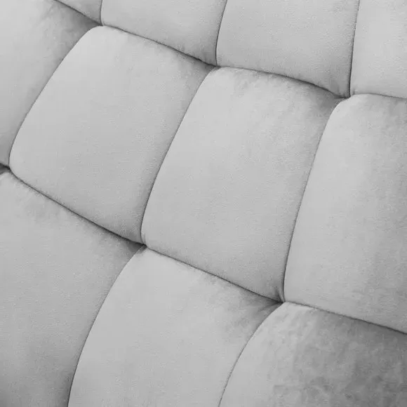 Occasional Chair with Tufted Back - Grey, Velvet
