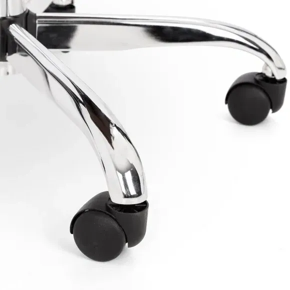 Office Chair with Adjustable Height - Black, Faux Leather