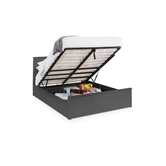 Ottoman Bed Frame with Storage - Black, Lacquer