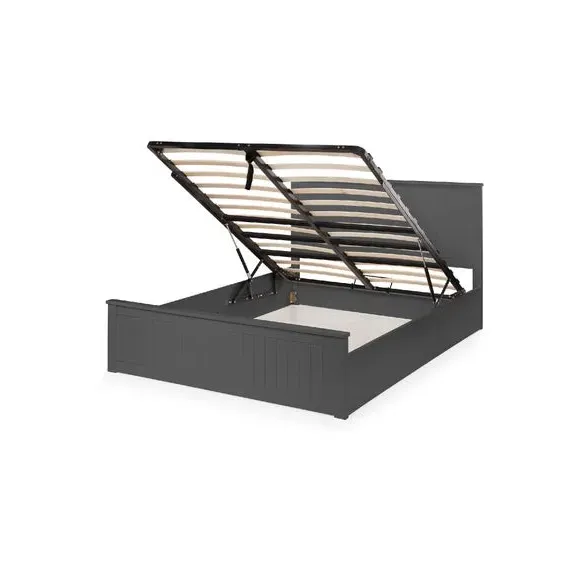 Ottoman Bed Frame with Storage - Black, Lacquer