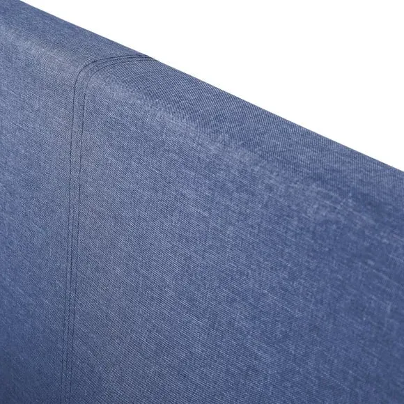 Ottoman Bed Frame with Storage - Blue, Fabric