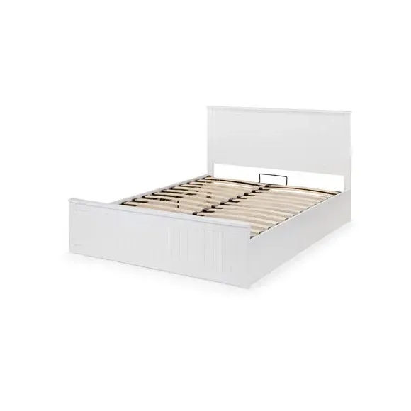 Ottoman Bed Frame with Storage - White, Lacquer