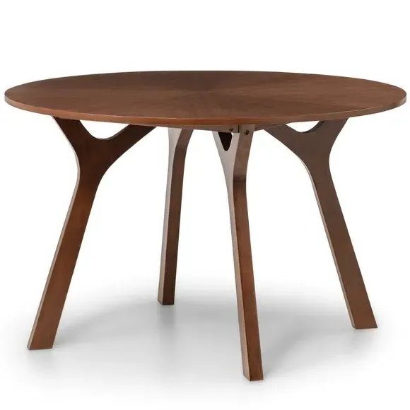 Round Dining Table - Walnut, Veneer