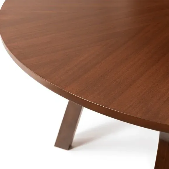 Round Dining Table - Walnut, Veneer