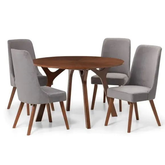 Round Dining Table - Walnut, Veneer