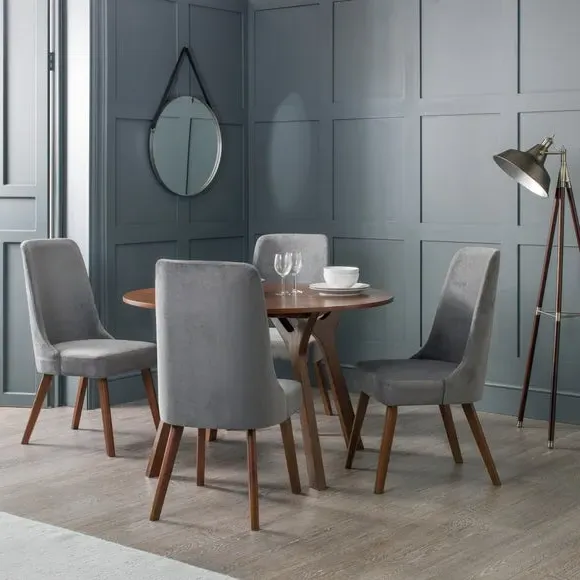 Round Dining Table - Walnut, Veneer image