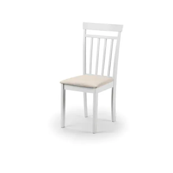 Round Drop Leaf Dining Set with Chairs - White