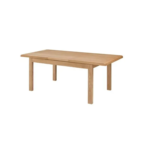 Round Extendable Dining Table Set - Oak Wood