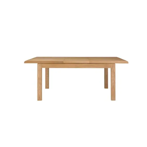 Round Extendable Dining Table Set - Oak Wood
